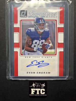 Evan Engram, 2017 Donruss, Signature Marks, AU