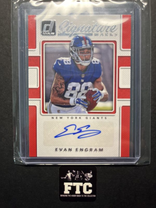 Evan Engram, 2017 Donruss, Signature Marks, AU