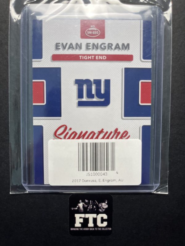 Evan Engram, 2017 Donruss, Signature Marks, AU - Image 2