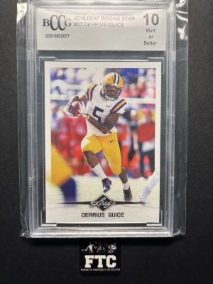 Derrius Guice, 2018 Leaf, Rookie Star