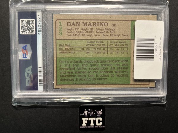 Dan Marino, 1984 Topps, RC - Image 2