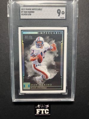 Dan Marino, 2019 Impeccable, Silver, #'d 5/50