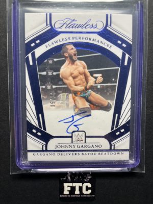Johnny Gargano, 2024 Flawless WWE, Flawless Performances, Sapphire, AU, #'d 5/20, SSP