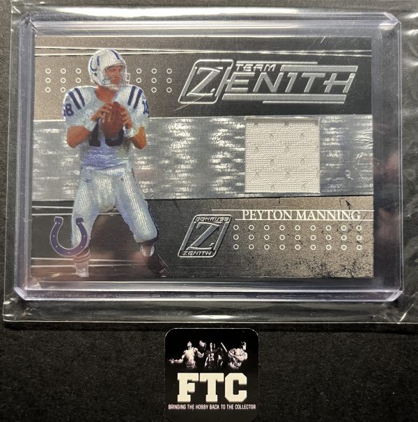 Peyton Manning, 2005 Zenith, Team Zenith, MEM, #'d 68/100 *Small surface issues*