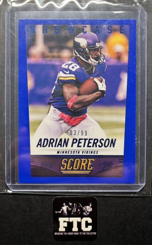 Adrian Peterson, 2014 Score, Blue Showcase, #'d 3/99