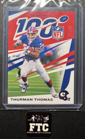 Thurman Thomas, 2019 Chronicles, NFL 100, #'d 22/49