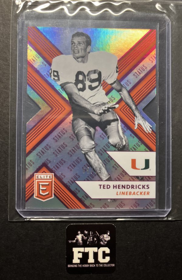 Ted Hendricks, 2018 Elite, Draft Picks Die Cut, #'d 65/99