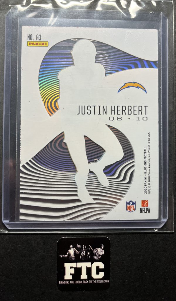 Justin Herbert, 2020 Illusions, Astounding Orange, RC - Image 2