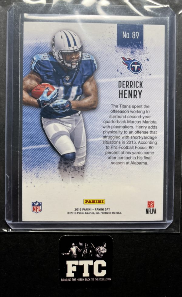 Derrick Henry, 2016 Panini Day, #320/699, RC - Image 2