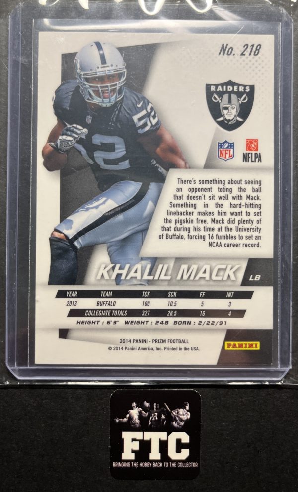 Khalil Mack, 2014 Prizm, RC - Image 2