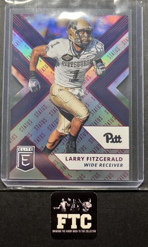 Larry Fitzgerald, 2018 Donruss Elite, Draft Picks, Status Purple, Die Cut, #'d 21/99