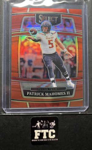 Patrick Mahomes II, 2022 Select Draft Picks, Concourse, Red, #'d 105/149