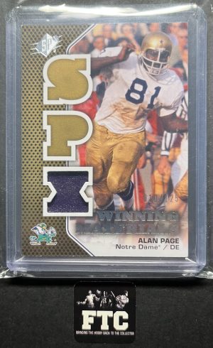 Alan Page, 2010 SPx, Winning Materials, MEM, #'d 10/125