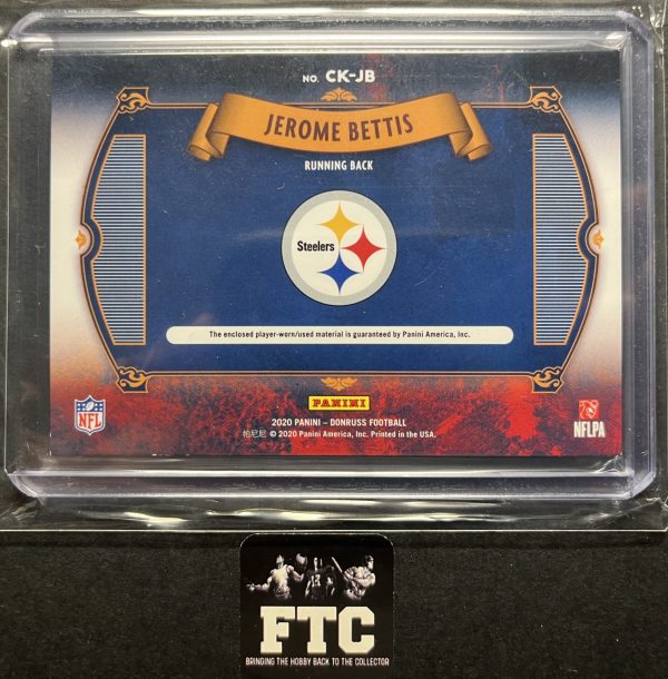 Jerome Bettis, 2020 Donruss, Canton Kings, MEM, Ser #'d 231/299 - Image 2