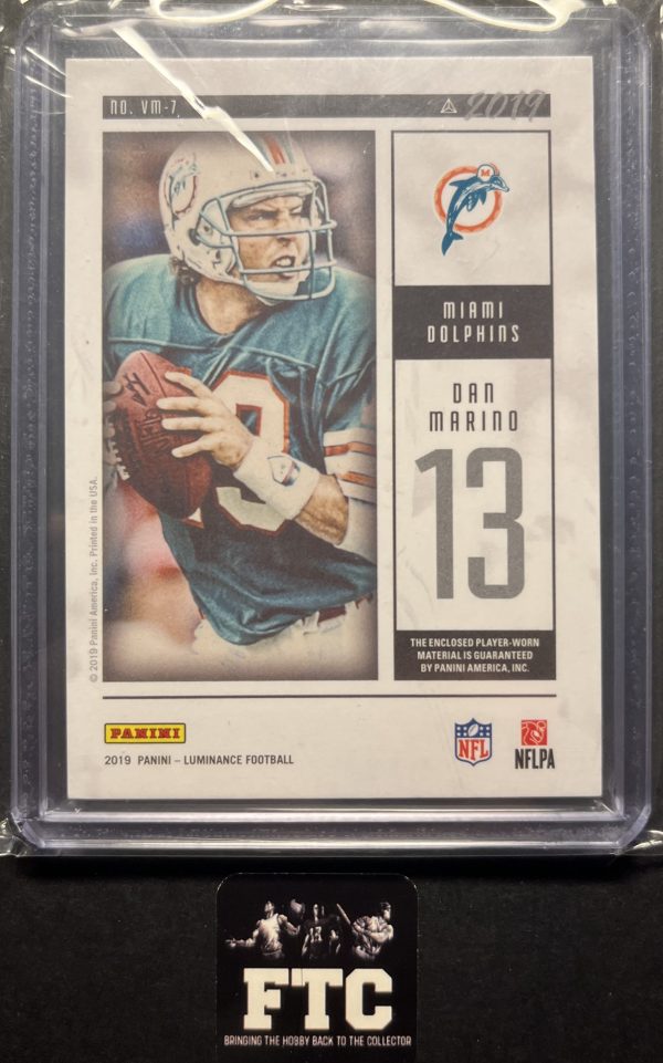 Dan Marino, 2019 Luminance, Vintage, MEM, #'d 5/25, SSP - Image 2
