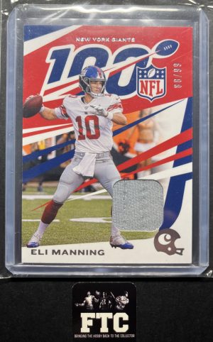 Eli Manning, 2019 Chronicles, NFL 100, MEM, #'d 88/99