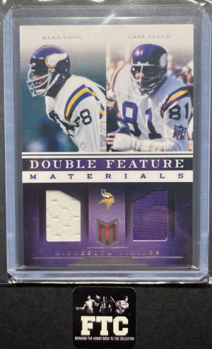 Alan Page & Carl Eller, 2012 Panini Momentum, Double Feature Materials, MEM, #'d 82/149