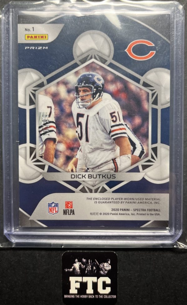 Dick Butkus, 2020 Spectra, Epic Legends, MEM, #'d 10/99 - Image 2