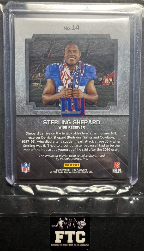 Sterling Shepard, 2016 Panini National Convention, Tools of the Trade, MEM, RC - Image 2