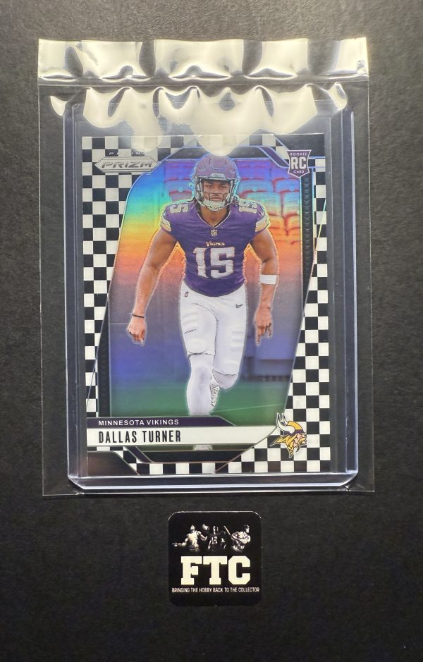 Dallas Turner, 2024 Prizm, Black White Checker, RC