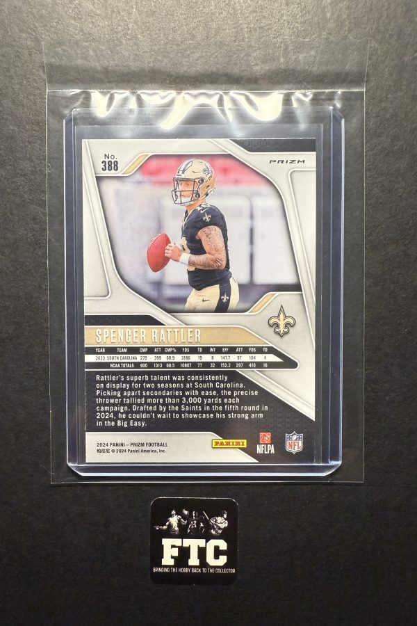 Spencer Rattler, 2024 Prizm, Silver, RC - Image 2