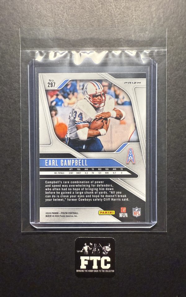 Earl Campbell, 2024 Prizm, Black White Checker - Image 2