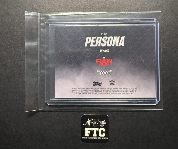 Jey Uso, 2025 Topps Chrome WWE, Persona, "Case Hit," SSP - Image 2