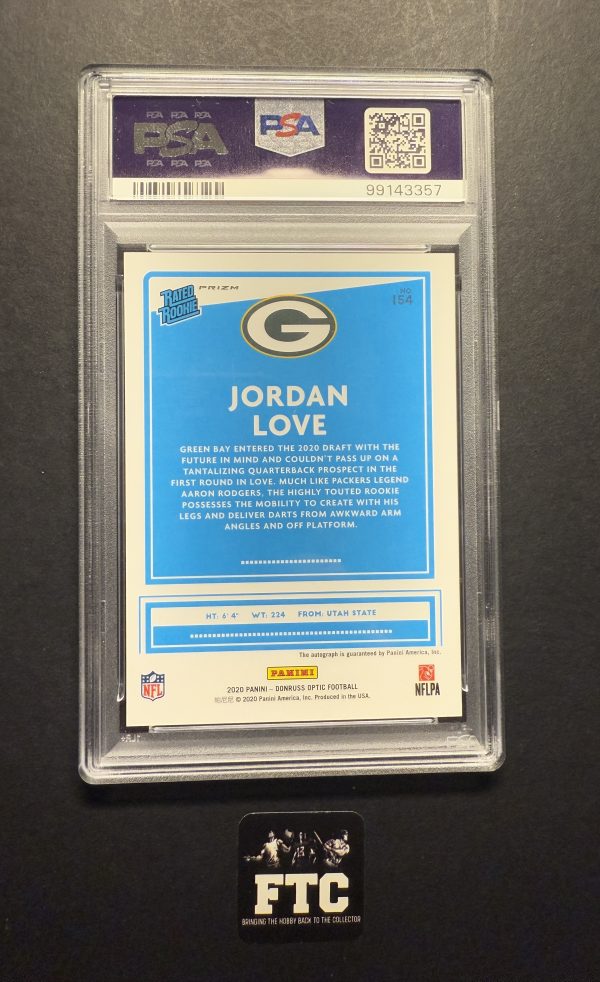 Jordan Love, 2020 Optic, Bronze, AU, SP, RC - Image 2