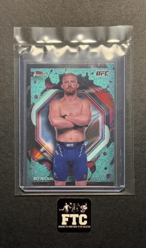 Bo Nickal, 2024 Topps Finest, Aqua Glitter, "Rare" Variation