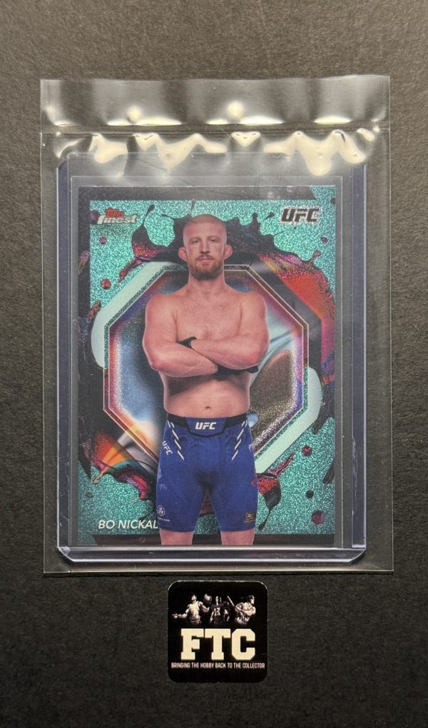 Bo Nickal, 2024 Topps Finest, Aqua Glitter, "Rare" Variation