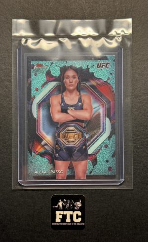 Alexa Grasso, 2024 Topps Finest, Aqua Glitter, "Rare" Variation