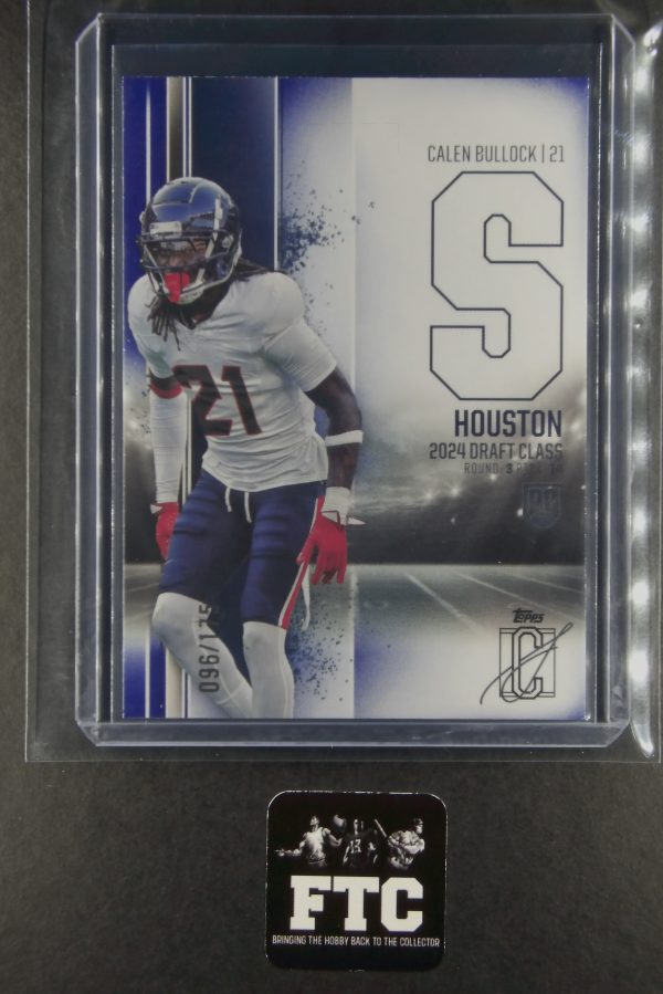 Calen Bullock, 2024 Topps Signature Class, Indigo, #'d 96/175, RC