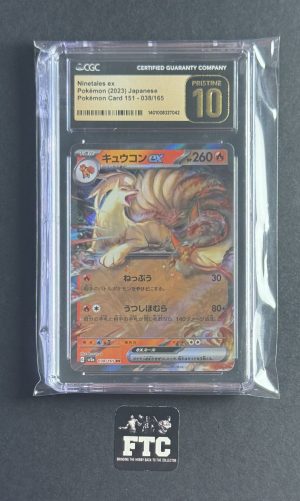 Ninetales EX, Pokemon (Japanese), 151, 038/165, CGC 10 - PRISTINE