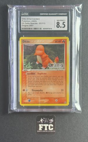 Ditto (Charmander), Pokemon, EX Delta Species, 61/113, CGC 8.5 - NM/Mint+