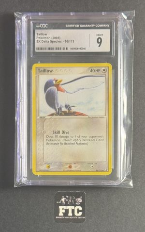 Tailow, Pokemon, EX Delta Species, 086/113, CGC 9 - Mint