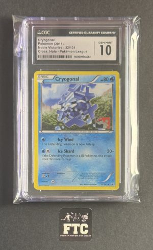 Cryogonal, Pokemon, Noble Victories, Holo, 32/101, CGC 10 - GEM MINT