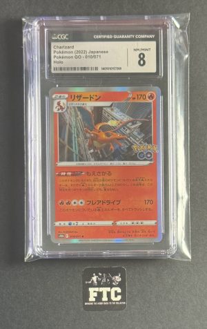 Charizard, Pokemon (Japanese), Pokemon GO, Holo, 010/071, CGC 8 - NM/Mint