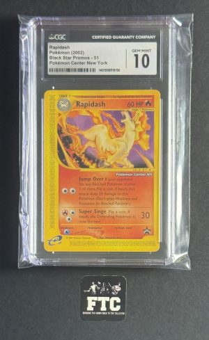 Rapidash, Pokemon, Pokemon Center New York, Black Star Promos, 51, CGC 10 - GEM MINT