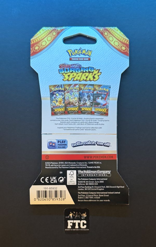 Surging Sparks, Pokemon, 10 card Booster Pack - Image 2